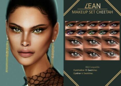 Makeup SET Cheetah At Lean Sims 4 CC