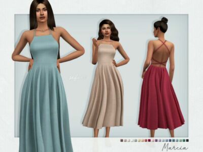 Marcia Dress By Sifix Sims 4 CC