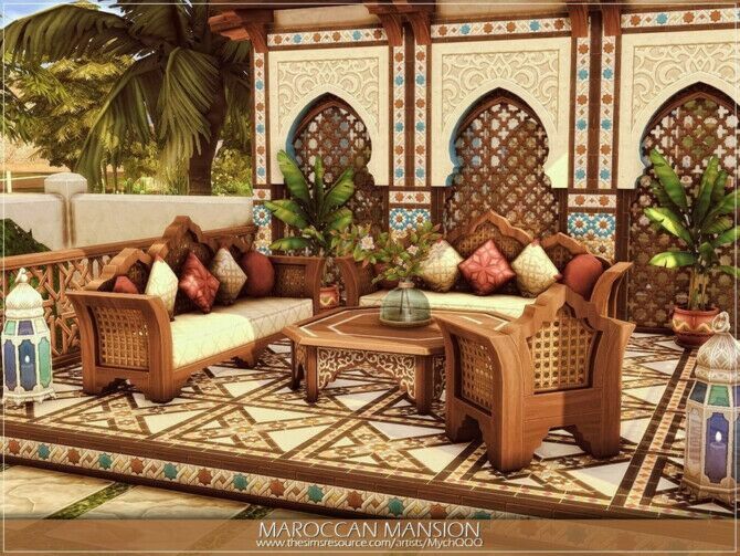 sims 4 cc maroccan mansion by mychqqq 2