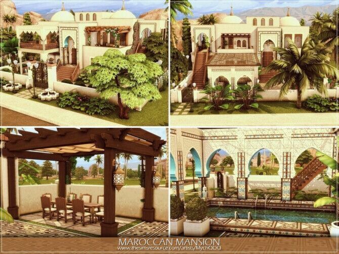 sims 4 cc maroccan mansion by mychqqq 3