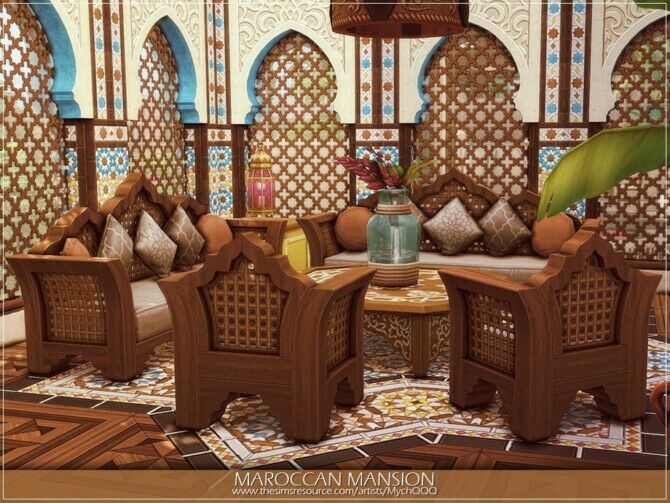 sims 4 cc maroccan mansion by mychqqq 4