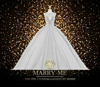 Marry ME Gown At Mssims Sims 4 CC