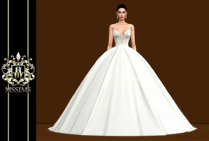 sims 4 cc marry me gown at mssims 2