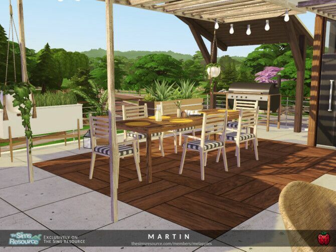 Martin Terrace By Melapples Sims 4 CC