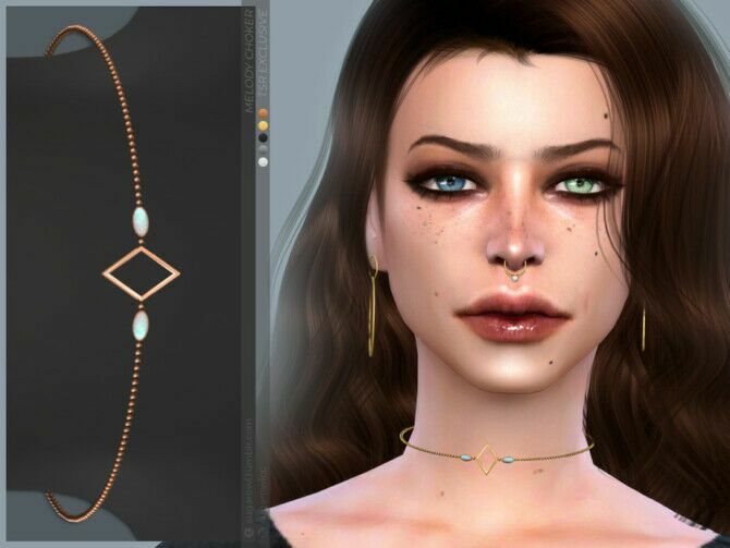 Melody Choker By Sugar OWL Sims 4 CC