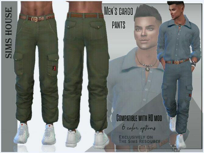 Men’s Cargo Pants By Sims House Sims 4 CC