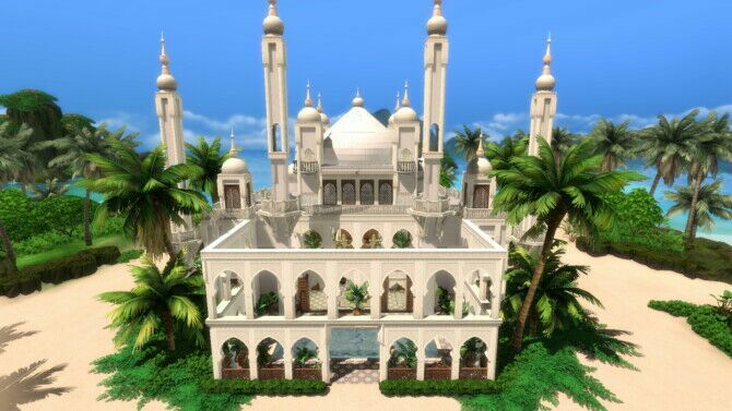 sims 4 cc moroccan palace by plumbobkingdom 3