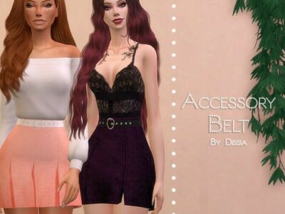 Accessory Belt By Dissia Sims 4 CC