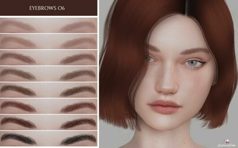 Eyebrows 06 By Lutessa Sims 4 CC