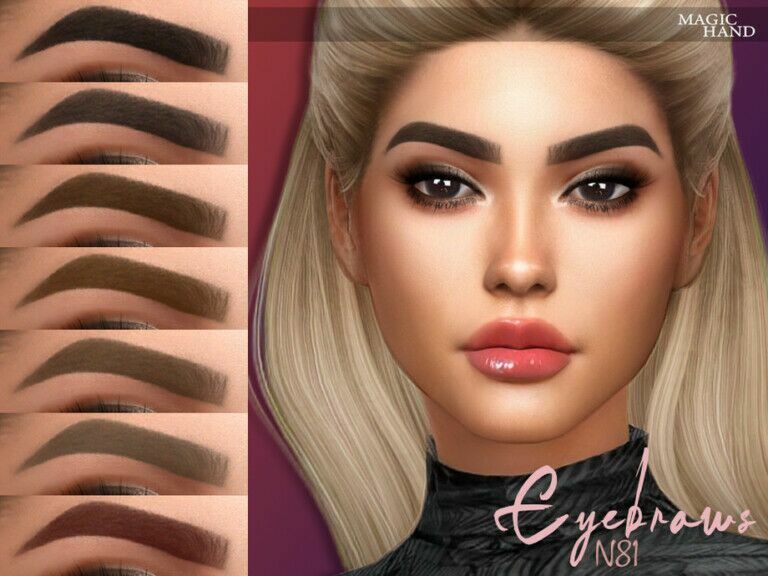 Eyebrows N81 By Magichand Sims 4 CC