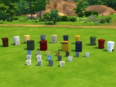 Trash And Garbage Bins By Kyriat’s Sims 4 World Sims 4 CC