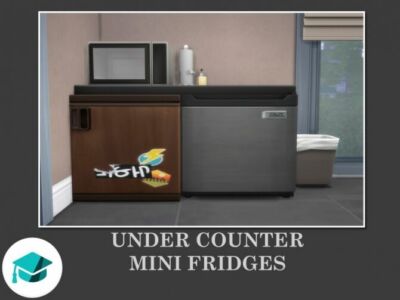 Under Counter Mini Fridges By Teknikah Sims 4 CC