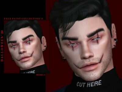 Halloween’20 Face Paint Collection’3 By Merci Sims 4 CC