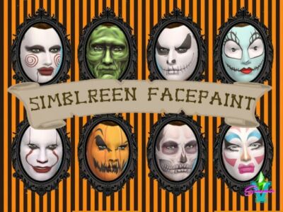 Simblreen 2020 Facepaint By Simmiev Sims 4 CC