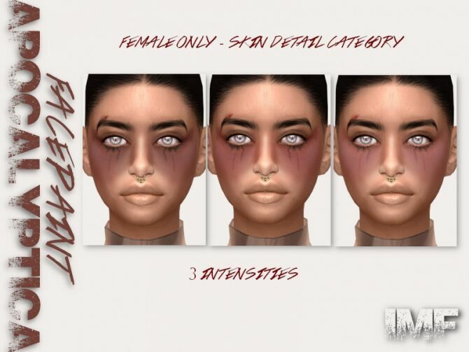 sims 4 cc most free imf apocalyptica facepaint n 03 by izziemcfire by tsr 2