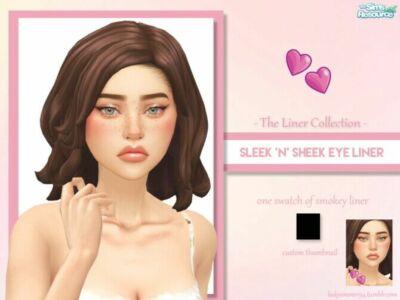 Sleek ‘N’ Sheek Eyeliner By Ladysimmer94 Sims 4 CC