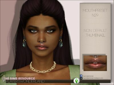 Mouthpreset N29 By Playerswonderland Sims 4 CC