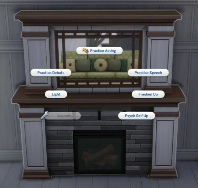 sims 4 cc multi purpose furniture fireplace mirrors by ilex 3