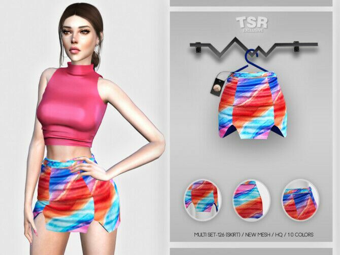 Multi SET-126 (Skirt) BD463 By Busra-Tr Sims 4 CC