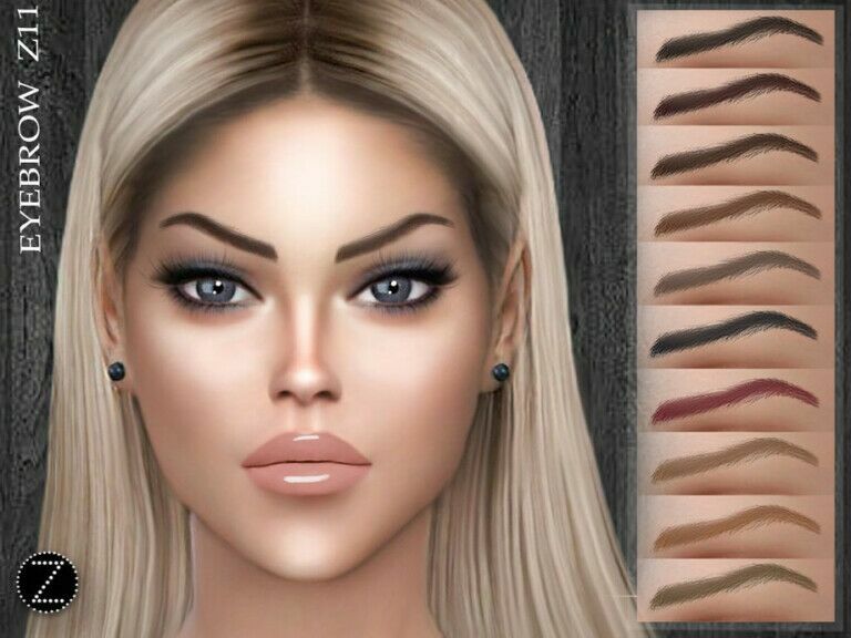 Eyebrow Z11 By Zenx Sims 4 CC