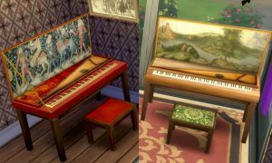 sims 4 cc must see medieval renaissance style piano by esmeralda by mod the sims 2