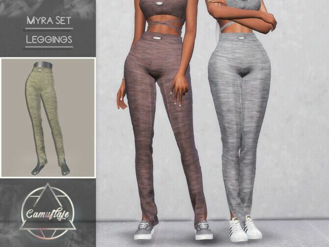 Myra SET (Leggings) By Camuflaje Sims 4 CC