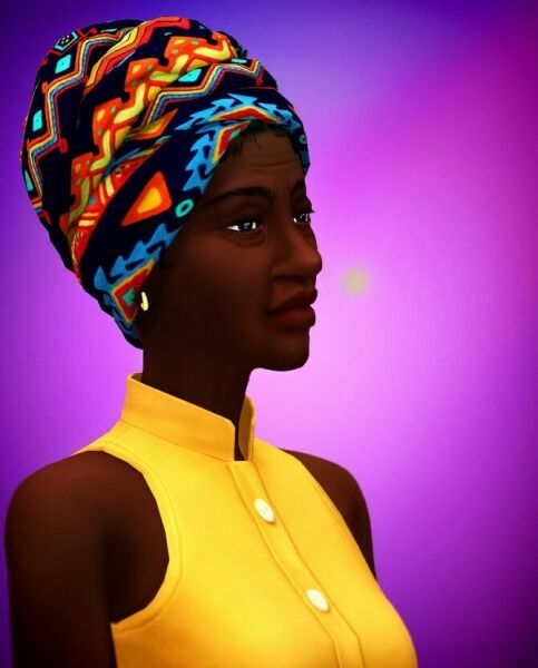 sims 4 cc nia niani headwraps at saurus sims 2