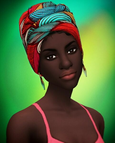 sims 4 cc nia niani headwraps at saurus sims 3