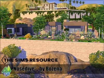 Nosedive Home By Bozena Sims 4 CC