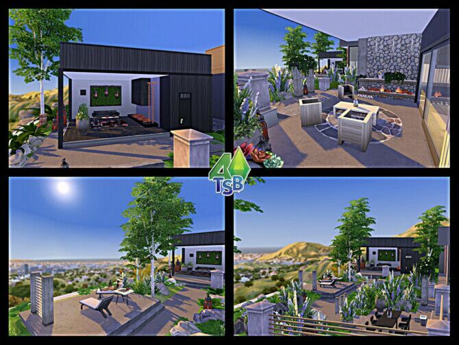 sims 4 cc nosedive home by bozena 3