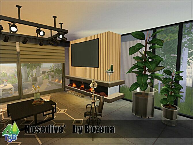 sims 4 cc nosedive home by bozena 4