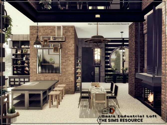 sims 4 cc oasis industrial loft by danuta720 3