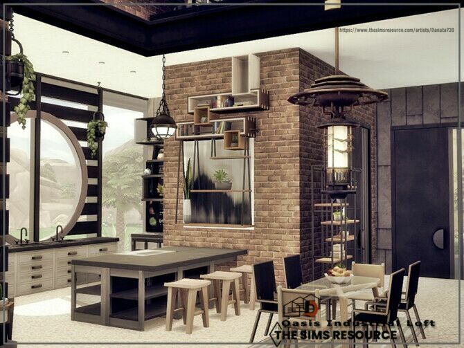 sims 4 cc oasis industrial loft by danuta720 4