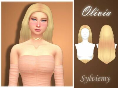 Olivia Hair By Sylviemy Olivia Hair By Sylviemy Sims 4 CC