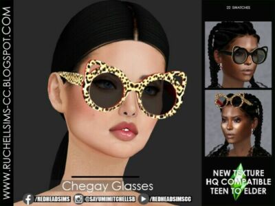 Chegay Glasses By Ruchell Sims Sims 4 CC