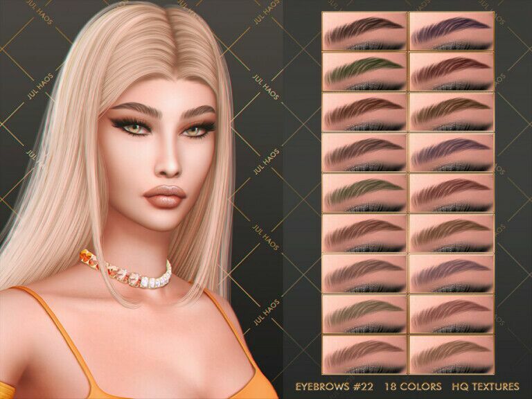 Eyebrows #22 By Jul_Haos Sims 4 CC