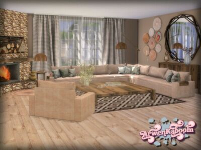 Pure Morning SET 1 Sectional Sofa By Arwenkaboom Sims 4 CC