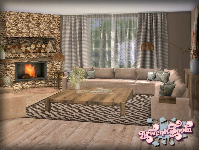 sims 4 cc pure morning set 1 sectional sofa by arwenkaboom 2