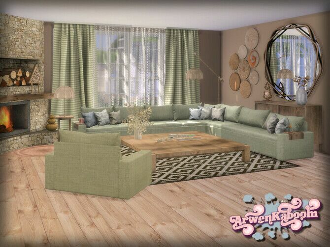 sims 4 cc pure morning set 1 sectional sofa by arwenkaboom 3