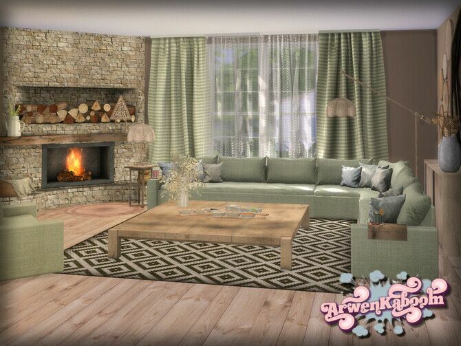 sims 4 cc pure morning set 1 sectional sofa by arwenkaboom 4