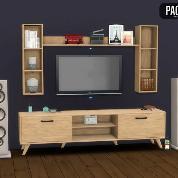 sims 4 cc queen park tv unit surround system p at paco sims 2