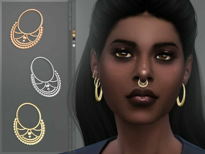 Rachid Septum By Sugar OWL Sims 4 CC