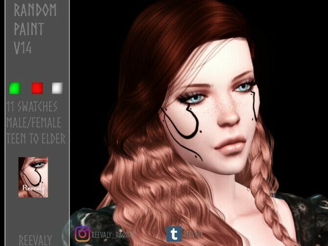 Random Paint V14 By Reevaly Sims 4 CC