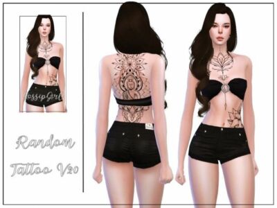 Random Tattoo V20 By Gossipgirl-S4 Sims 4 CC