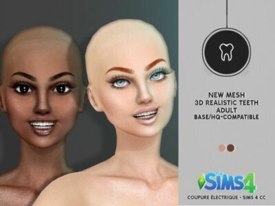Recent – 3D Realistic Teeth By Thiago Mitchell By Redheadsims Sims 4 CC