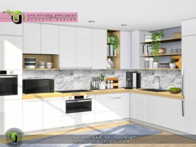 Avis Kitchen Appliances By Nynaevedesign Sims 4 CC