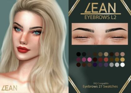 Eyebrows L2 By Lean Sims 4 CC