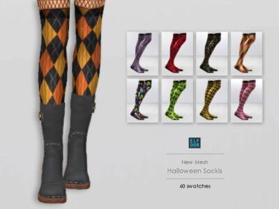 Halloween Socks By Elfdor Sims Sims 4 CC