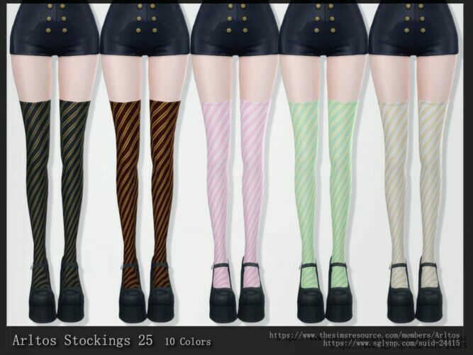 Stockings 25 By Arltos Sims 4 CC