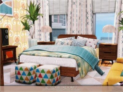 Retro Bedroom 2 By Mychqqq Sims 4 CC